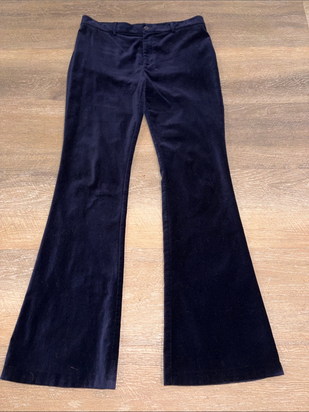 Ralph Lauren navy velvet pant